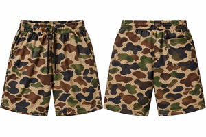 Shorts en maille unie pour hommes, style urbain, avec cordon de serrage, respirants, écologiques, séchage rapide, décontractés, sportifs, 100 % coton, taille haute - Product Image 3