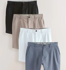 Shorts de sport pour hommes en toile unie, écologiques, à séchage rapide, respirants, taille mi-haute, style hip-hop, avec poches zippées, légers, cinq-quarts - Product Image 4