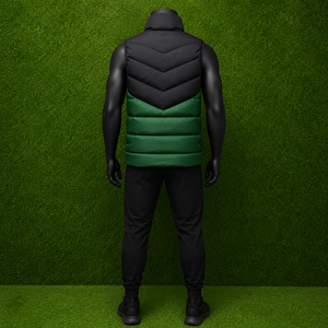 Custom Winter Men's Puffer Vest Sleeveless <b>Quilted</b> Jacket Warm Two-Tone Padded Bubble Waistcoat Windproof Outdoor Sports <b>Gilet</b> - Product Image 5