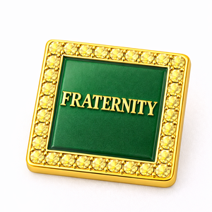 ของที่ระลึกแจกในงานคลับ ของขวัญสั่งทำพิเศษ เข็มกลัดโลหะสีทองหรูหราสำหรับผู้ชาย - Product Image 4