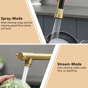 Rubinetto da Cucina Commerciale in Acciaio Inossidabile con Maniglia Singola e Doccetta Estraibile, Miscelatore Monocomando per Lavello - Product Image 2