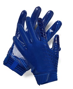 Gants de sport en cuir PU bleu avec impression par sublimation, design antidérapant, fermeture auto-agrippante, unisexe, pour les mains - Product Image 6