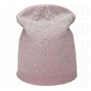 Custom Logo Jacquard Rhinestone Beanie <b>Hat</b> Warm Winter Knitted Breathable Waterproof 100 Percent Acrylic Unisex Fashion - Product Image 4