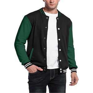 <b>Top</b> Quality Men's Tom Hardy Venom Varsity Jacket Black and Grey Wool and Leather Sleeves Jacket - Product Image 4