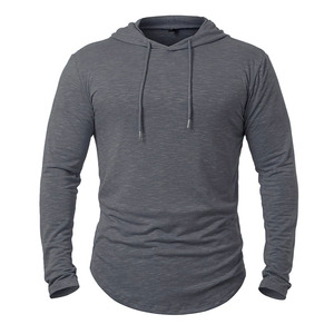 Custom Wholesale Winter <b>Hoodie</b> 100% Cotton Regular Fit <b>Running</b> Workout Casual Embroidery Logo Gym Fitness <b>Men</b> - Product Image 2