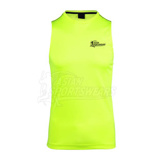Camiseta sin Mangas Casual para Hombre con Logotipo Personalizado, Tejida en 100% Algodón, Ropa Deportiva Ligera, Tejido Transpirable de Secado Rápido, Corte Moderno sin Mangas - Product Image 2