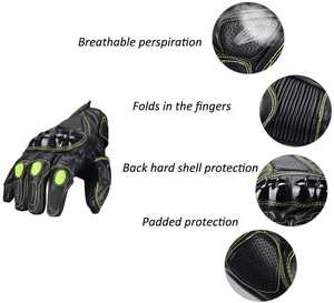 Gants de moto en cuir imperméables à doigts entiers avec écran tactile, personnalisables, imprimés, haute qualité 2026 - Product Image 2