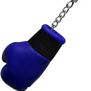 Nouveau design, mini porte-clés de boxe en caoutchouc de couleur différente, porte-clés en PVC souple personnalisé OEM pour cadeaux promotionnels - Product Image 5