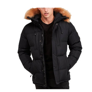 Nouvelle veste unie coupe-vent d'hiver, parka zippée, élégante et décontractée pour homme - Product Image 4