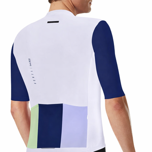 Maillot de cyclisme pour hommes, manches courtes, respirant, séchage rapide, léger, tissu anti-humidité - Product Image 2