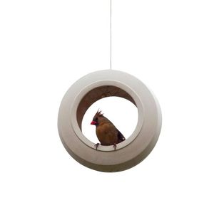 Casa para pájaros colgante, casa para pájaros de exterior, casa para pájaros de jardín, casa para pájaros decorativa, casa para pájaros de hierro, casa para pájaros moderna - Product Image 1