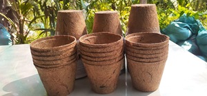 Pot de fleurs en fibre de coco biodégradable, écologique, style ferme vintage, pour semis et plantes vertes, personnalisé Ben Tre - Product Image 4
