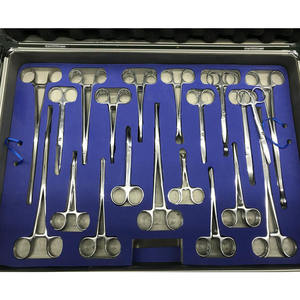 ชุดเครื่องมือผ่าตัดทางนรีเวชแบบใช้มือทำ  ชุดเครื่องมือส่องตรวจช่องคลอดและขยายปากมดลูก ทำจากสแตนเลส พร้อมกล่องเก็บของอะลูมิเนียม - Product Image 2