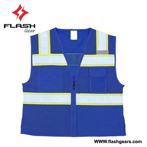 Hi Vis เสื้อกั๊กนิรภัยเสื้อจราจรสะท้อนแสง,เสื้อกั๊กป้องกันความปลอดภัยเสื้อกั๊กสะท้อนแสงชุดทำงานเพื่อความปลอดภัย - Product Image 5