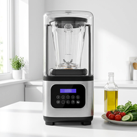 Mixeur-blender en acier inoxydable robuste pour cuisine commerciale, préparation de smoothies et de jus, mixeur électrique commercial
