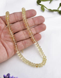 Cuentas de Cuarzo Limón de Brasil con Corte Cóncavo, 16 Pulgadas, Cuentas para Joyería, Piedras Preciosas para la Elaboración de Joyería Fina - Product Image 6