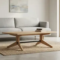 Table basse en bois moderne, design minimaliste, structure durable, finition naturelle, meubles de salon