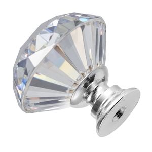 Paquete de 12 tiradores y manijas de 1.22 pulgadas de diamante, acrílico sólido y aleación de zinc para gabinetes, cajones y puertas de muebles de cocina y tocadores - Product Image 3