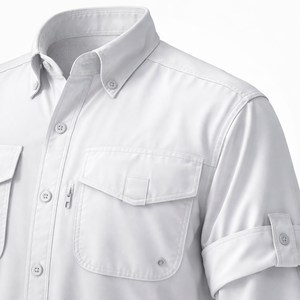 Chemises de pêche personnalisées en gros - Options personnalisées directes d'usine pour hommes |   Commandes en gros OEM - Product Image 4