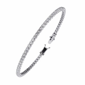 "18K Rose Gold Diamond Tennis <b>Bracelet</b> for Women | Round Cut Eternity <b>Bracelet</b> | Wedding Anniversary Gift | Luxury Stackable - Product Image 5
