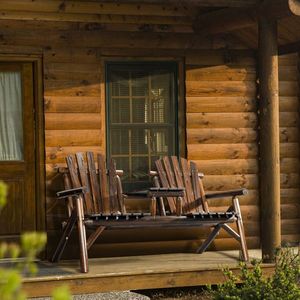 "Adirondack <b>Bench</b> <b>with</b> Built-in <b>Table</b> for <b>Gardens</b> and Patios" - Product Image 2