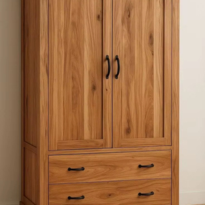 Armario interior de madera de teca de tamaño personalizado, muebles de madera maciza. - Product Image 1