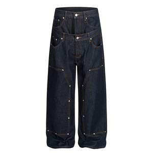 Pantalons en jean OEM, jeans à marque privée, jeans délavés, prix d'usine pour les marques de vêtements décontractés pour hommes, livraison rapide - Product Image 2