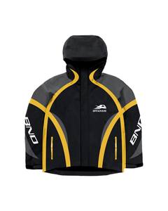BRANDNAME Unisex Tracksuit Set Full <b>Zip</b> Hooded Sporty Color Blocking Polyester Quick Dry Autumn Adult Regular Fit - Product Image 3
