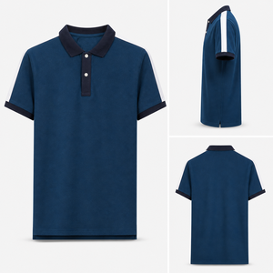 เสื้อเชิ้ตสไตล์คลาสสิกสำหรับผู้ชาย ผ้าฝ้าย 100% คุณภาพสูง เสื้อยืดดีไซน์ใหม่ เสื้อยืดสั่งทำ - Product Image 3