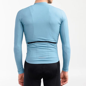 <b>Men</b>’s <b>Long</b> <b>Sleeve</b> <b>Cycling</b> <b>Jersey</b> Lightweight Breathable Full-Zip Road Bike <b>Jersey</b> with Stand Collar Athletic Fit - Product Image 2