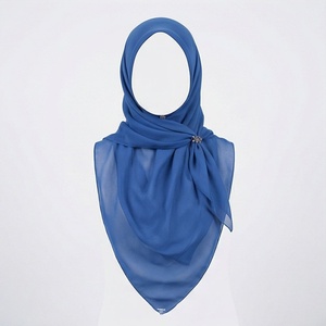 Fabricant Professionnel – Nouveauté Automne : Voile de Coton Crêpé Uni Respirant à Impression Numérique Longue, Écharpe Musulmane Douce pour Femme - Product Image 1