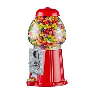Kwang Hsieh 11" Junior Vintage Red Aluminum Alloy <b>Gumball</b> <b>Machine</b> Classic Old Fashioned Coin Operated Candy Vending English - Product Image 1