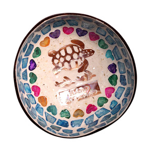 2026 Bols en noix de coco artisanaux faits main, en coquille de noix de coco laquée, avec logo personnalisé, pour la décoration, vente en gros - Product Image 1