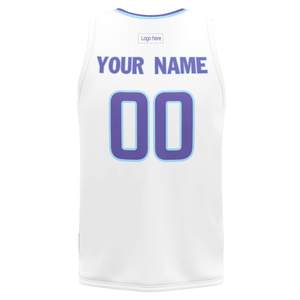 Tenue de basketball personnalisée OEM de haute qualité, maillot de basketball respirant en mesh, 100% polyester, uniforme de basketball entièrement sublimé - Product Image 6