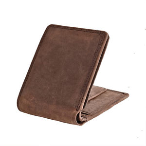 Cartera Bifold Larga y Delgada de Cuero Genuino para Hombre con Cierre, Bloqueo RFID, Tarjetero y Bolsillo para Efectivo, Venta al Por Mayor Premium - Product Image 6