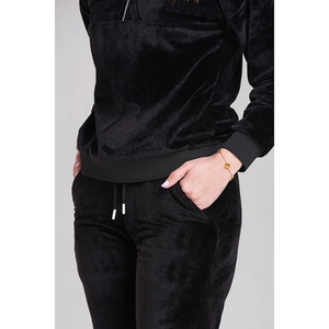 Custom Women's <b>Velour</b> Tracksuit Set | Half Zip Velvet <b>Sweatshirt</b> & Jogger Set | Premium Casual Sportswear Manufacturer - Product Image 6