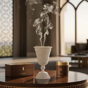 Collection de brûleurs à bakhoor modernes de luxe, porte-encens Oud en forme de coupe nordique, gobelet de designer pour parfum, décoration, OEM ODM, vente en gros - Product Image 4