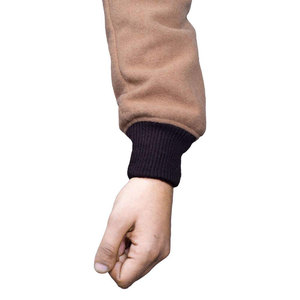 Blouson universitaire d'hiver pour homme en cuir et laine, col rabattable, logo frontal, haute qualité, mode, épais, chaud, coupe ajustée, à capuche - Product Image 5