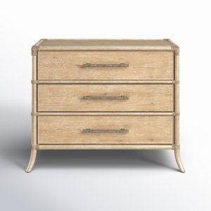 40 ''W Mesita de noche de mimbre/ratán Producto elegante y duradero Mesitas de noche - Product Image 1