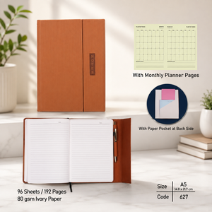 Bloc de notas diario de cuero PU hecho a mano, el mejor regalo para profesionales de seguros educativos, pluma para escribir arte, diario de viaje - Product Image 1