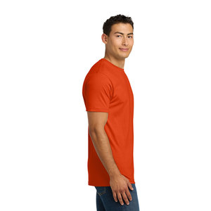 Wholesale 100% Cotton Unisex T-Shirt Custom Logo Bulk Order Soft Jersey Retail Fit Blank Orange Tee Next <b>Level</b> Style - Product Image 1