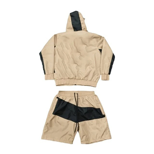 Ensembles personnalisés pour hommes 2025 – Survêtements deux pièces coupe-vent et shorts en nylon réfléchissant pour garçons - Product Image 5