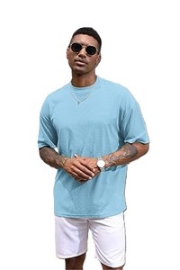 Camisetas sublimadas para hombre, unisex, de algodón, extragrandes, de alta calidad. - Product Image 3