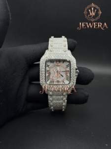JEWERA Luxury Men's Chronograph Watch 41mm Case Stainless Steel Band Sapphire Crystal Mechanical Movement Analog Display Date - Product Image 3