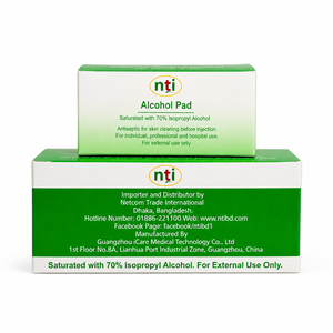 Toallitas Desinfectantes Médicas con Alcohol Isopropílico al 70%, Estériles, Envueltas Individualmente, para Desinfección de la Piel, OEM, Venta al Por Mayor, Marca Personalizada, Diversas Capacidades - Product Image 1
