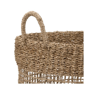 Léger et charmant, un moyen adorable de prendre soin de l'organisation tout en rehaussant la chaleur de votre maison : panier en jonc de mer. - Product Image 5