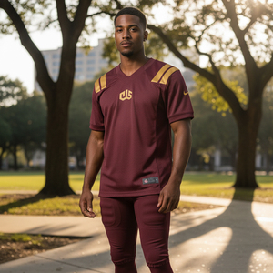 Tenue de football américain Pro League personnalisée, kit d'équipe sublimé, maillot et pantalon de gridiron en spandex haute résistance, vente directe B2B - Product Image 4