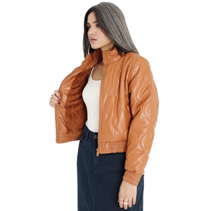 Chaquetas de Cuero de Piel de Oveja Premium para Mujer, Diseño Personalizado, Ropa Urbana con Nuevo Estilo, Fabricante Mayorista de Chaquetas de Cuero - Product Image 3
