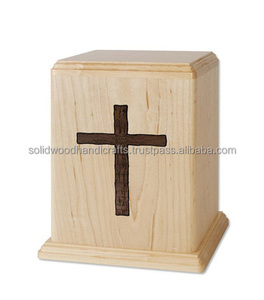 Urnas de cremación de madera para adultos Urnas de madera Urnas funerarias Tamaño personalizado Suministros funerarios - Product Image 1