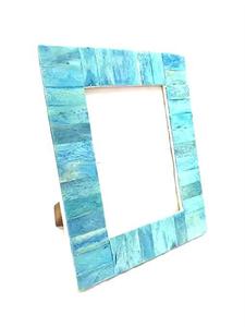 Cadre photo rectangulaire artisanal en bois écologique HASAN CRAFT, impression en relief, style rustique, pour table, affichage vertical - Product Image 6